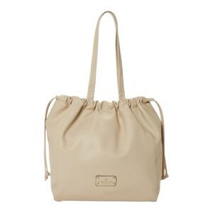 LONDON FOG Adjustable Irina Bucket Bag or TOTE in Vanilla. New. MSRP $108.